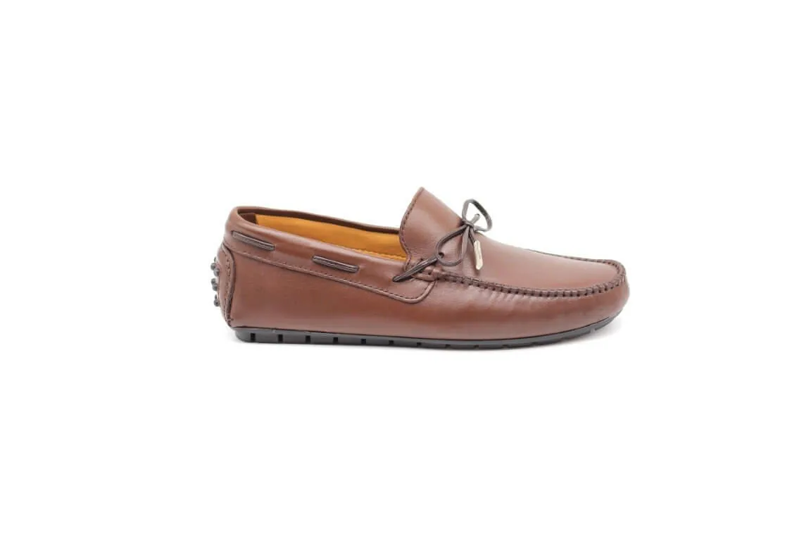 Handmade leather moccasin by D'Ordia.