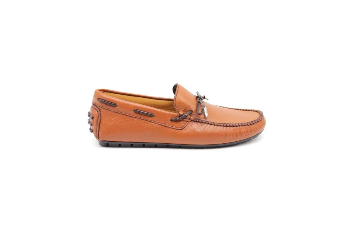 Handmade leather moccasin by D'Ordia.
