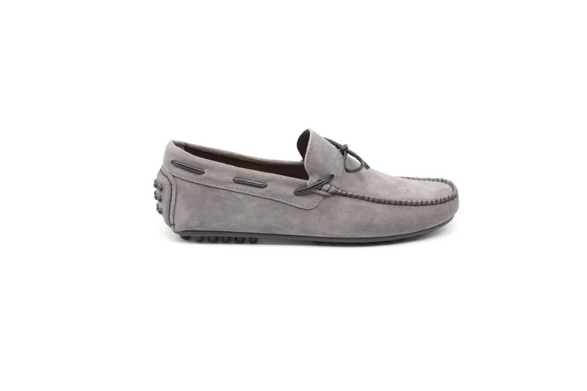 Handmade suede moccasin shoe by D'Ordia.