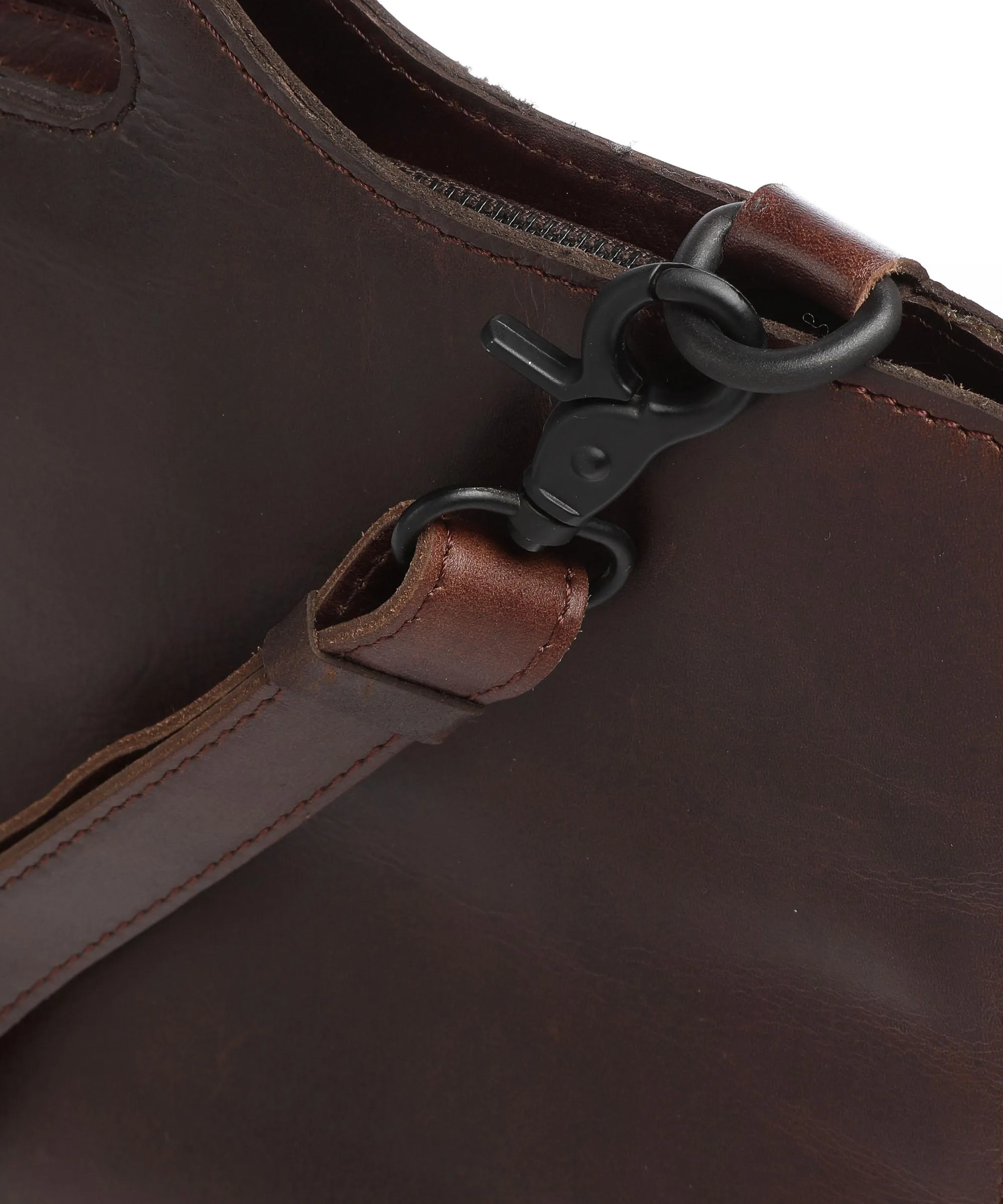 Harold's Aber 13-Inch Dark Brown Leather Laptop Bag
