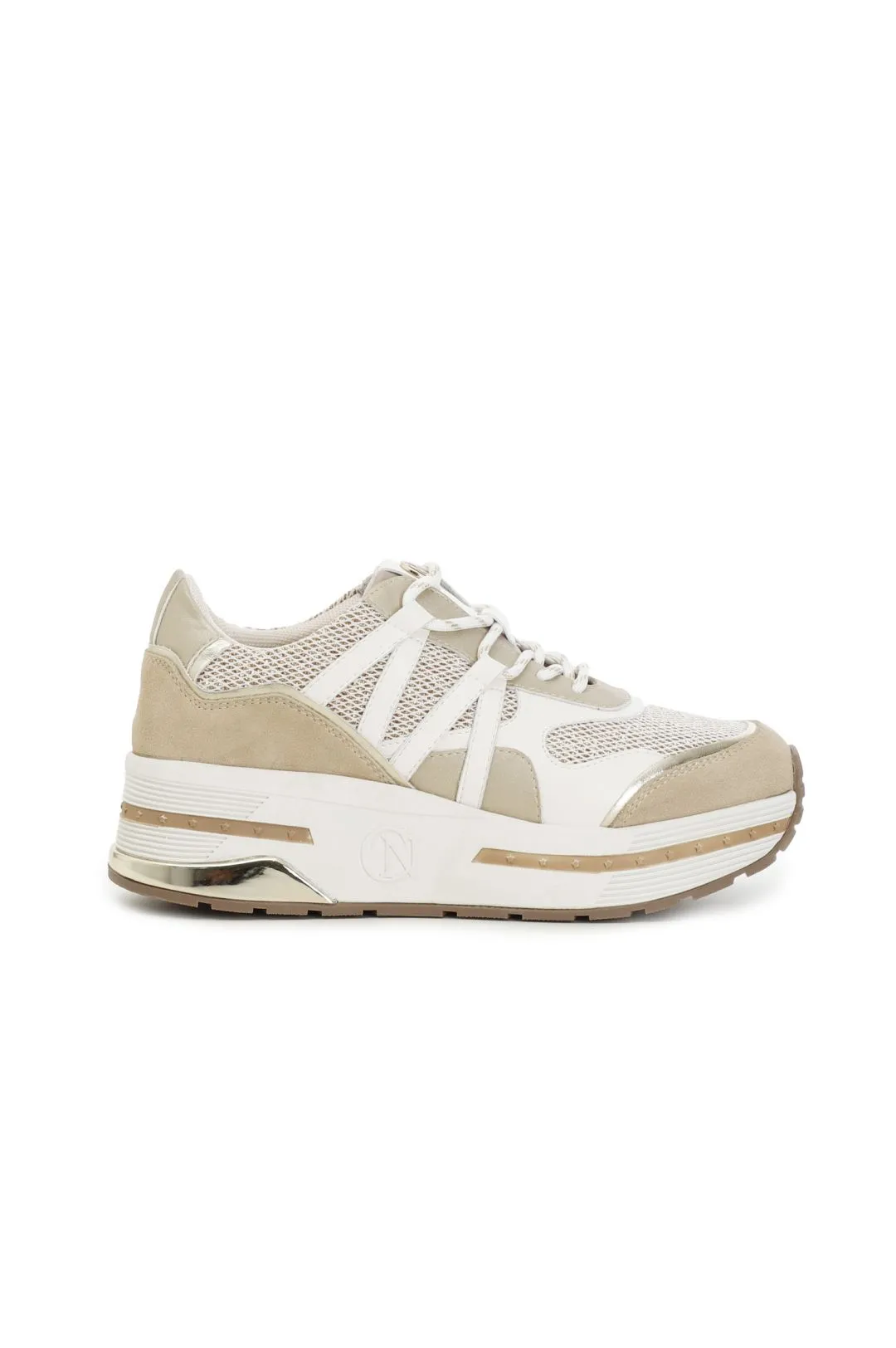 high-top mesh fabric sneakers with laminated inserts