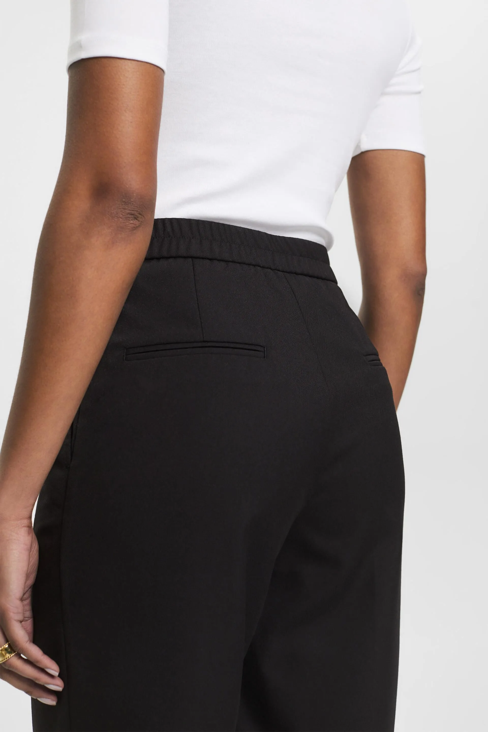 High waist Bermuda shorts.