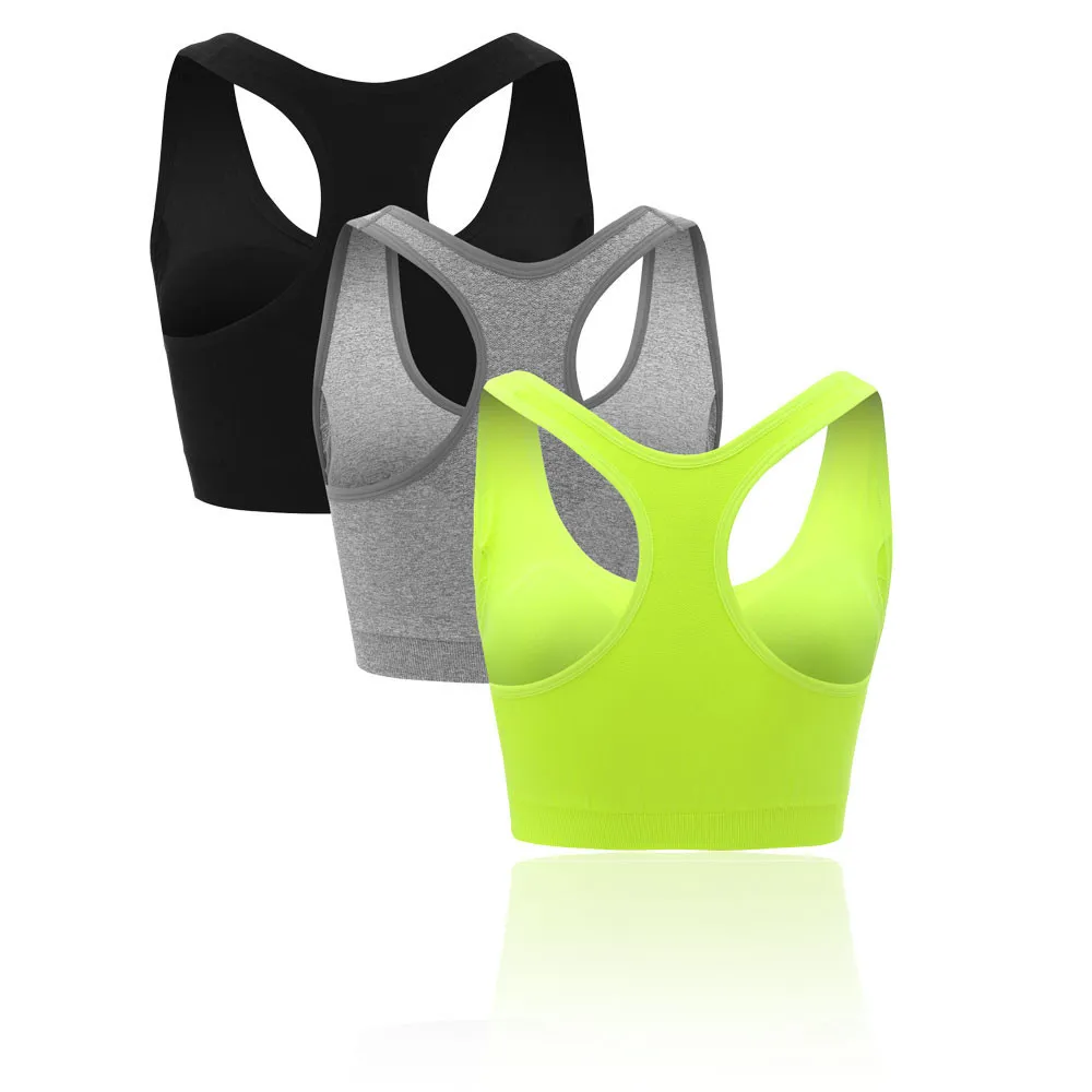 Higher State Seamless Reggiseno sportivo senza cuciture a impatto medio (3 pezzi)- AW21