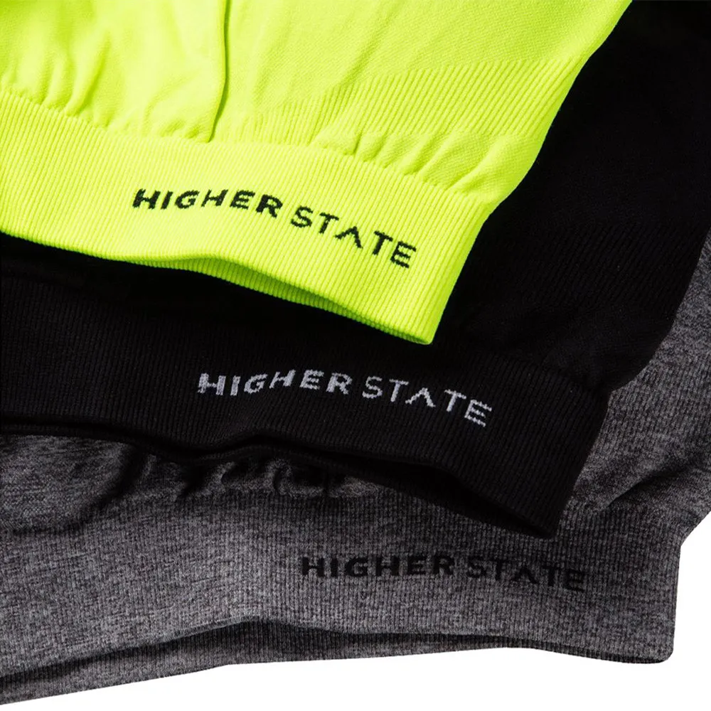 Higher State Seamless Reggiseno sportivo senza cuciture a impatto medio (3 pezzi)- AW21