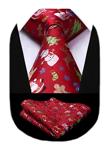 Holiday Necktie Set Christmas Tree Pattern