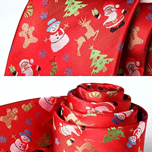 Holiday Necktie Set Christmas Tree Pattern