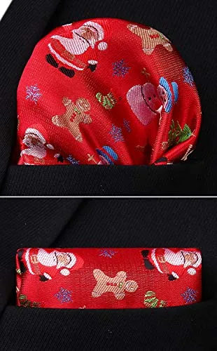 Holiday Necktie Set Christmas Tree Pattern