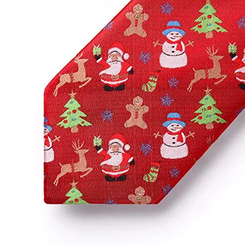 Holiday Necktie Set Christmas Tree Pattern