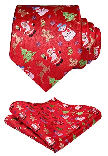 Holiday Necktie Set Christmas Tree Pattern