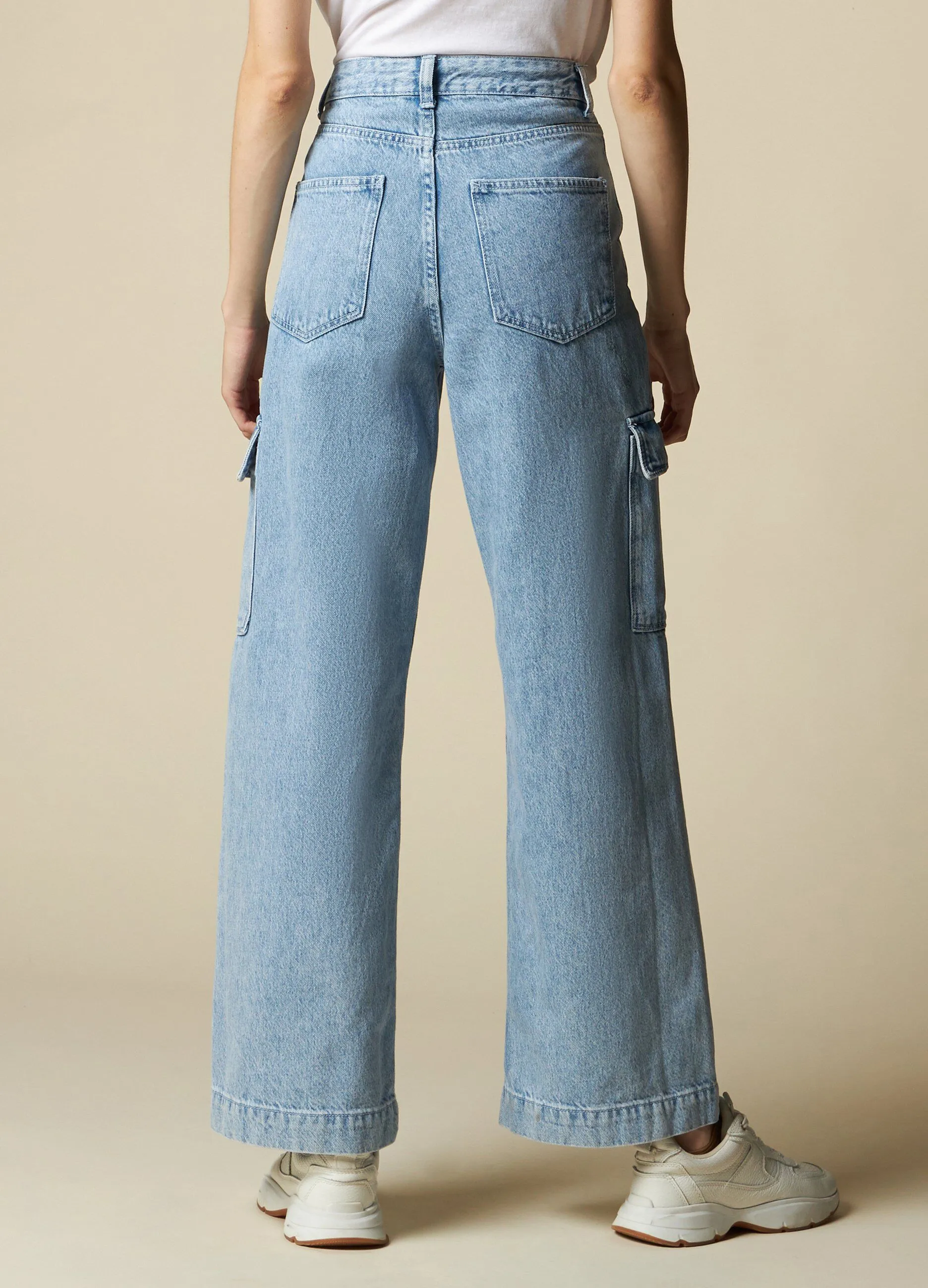 HOLISTIC  Jeans wide leg cargo donna