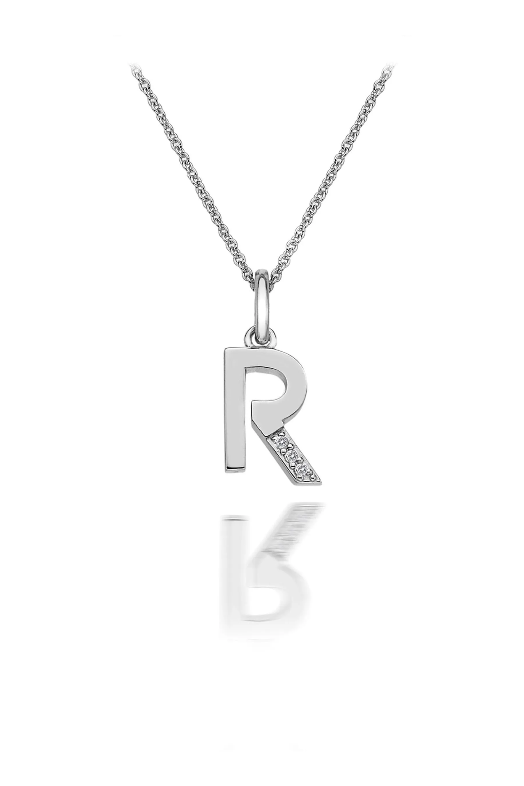 Hot Diamonds Argento - Micr -o - Collana con ciondolo con iniziale    