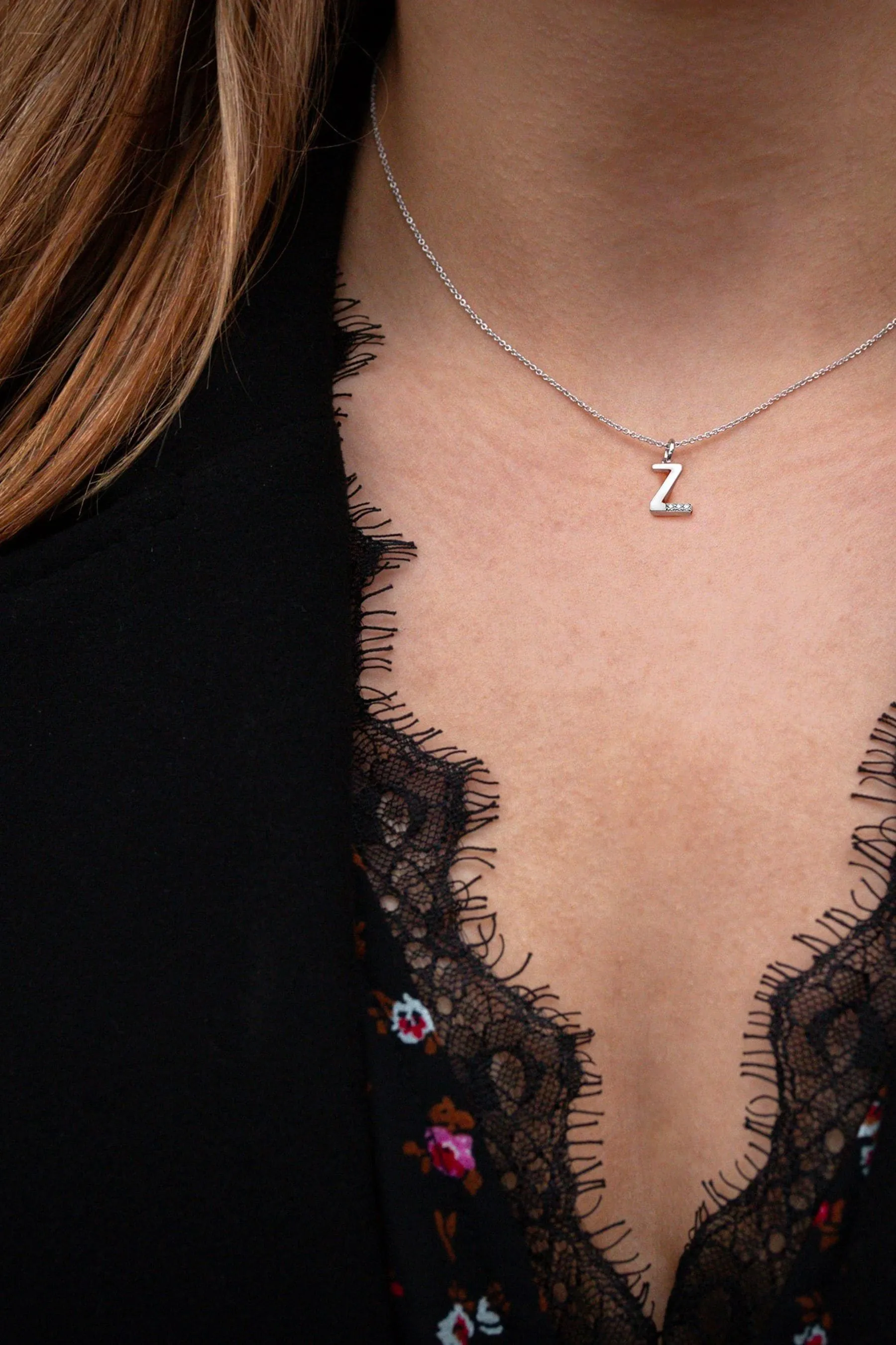 Hot Diamonds - Collana iniziale argento -50% off