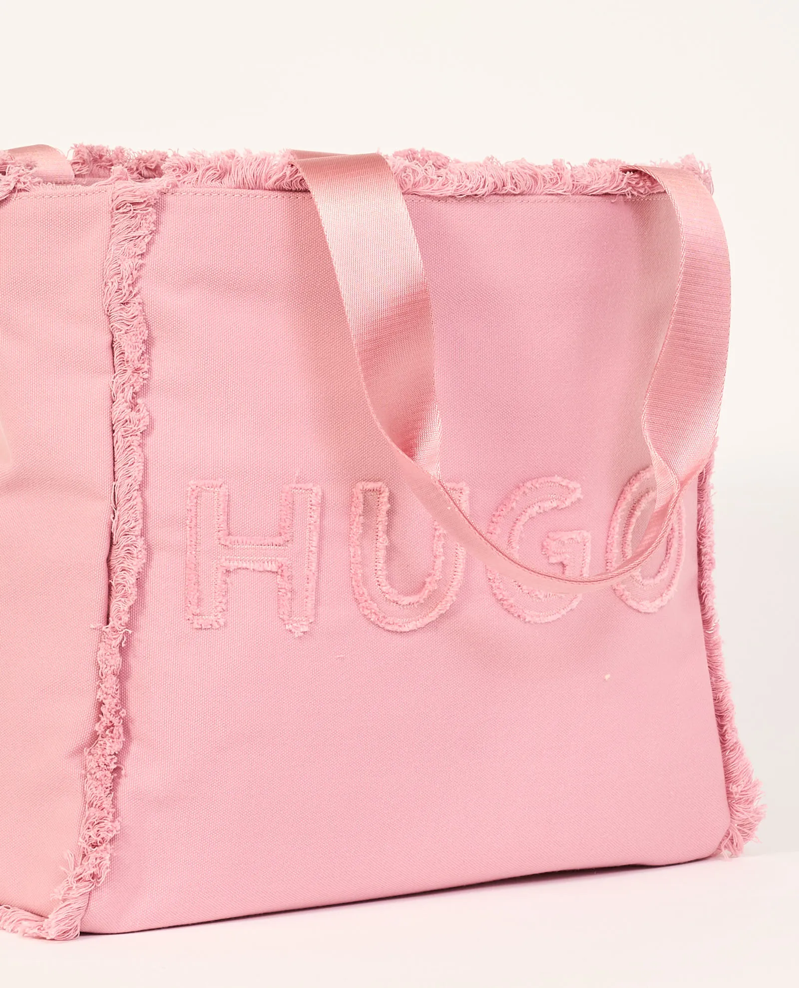 Hugo canvas fringe tote bag, available as Borsa tote Becky