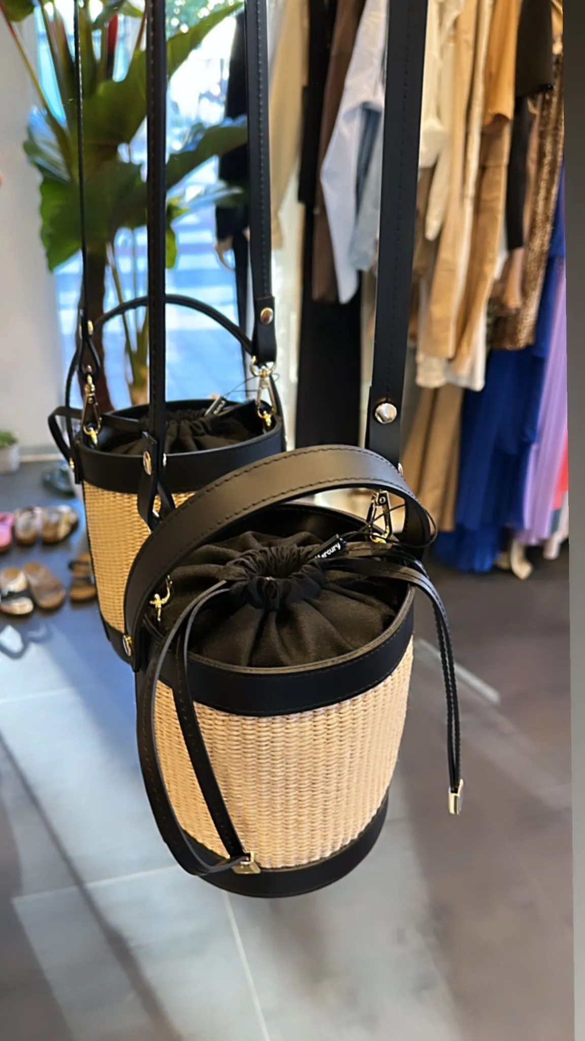 I LOVE BAG - Rafia Tote Bag
