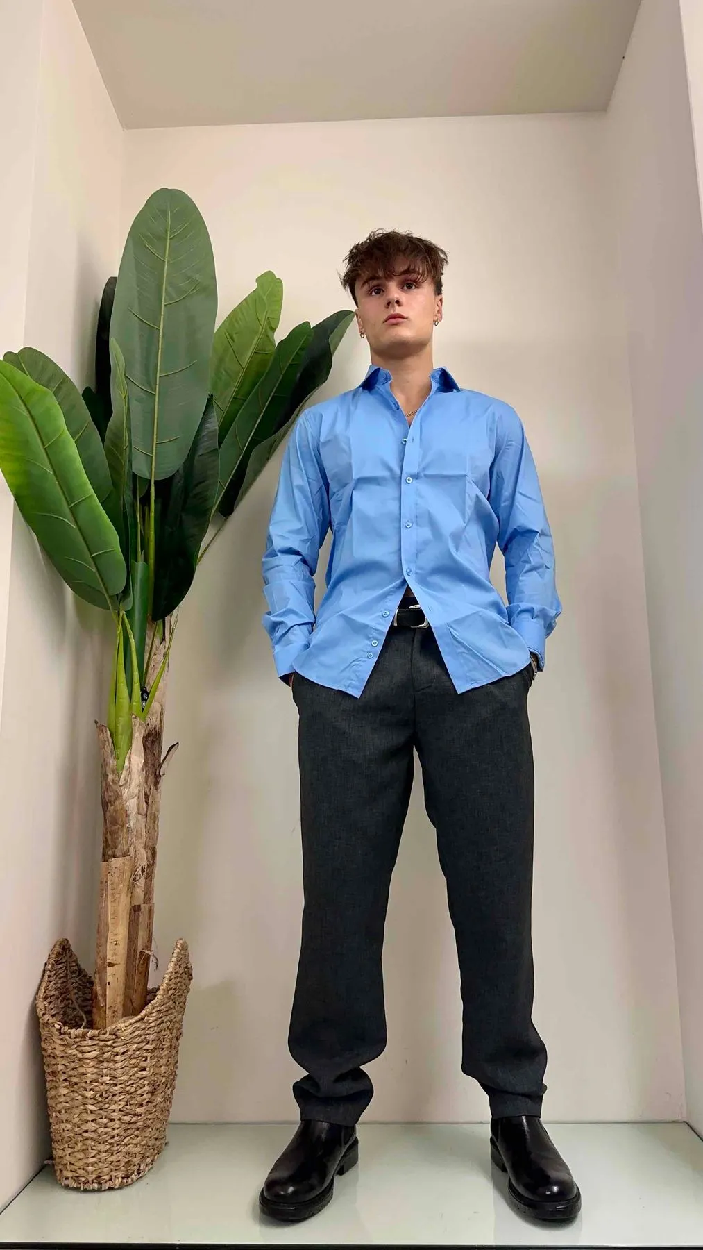 IMPERIAL - C7502C7855 - CAMICIA COTONE COLLO FRANCESE