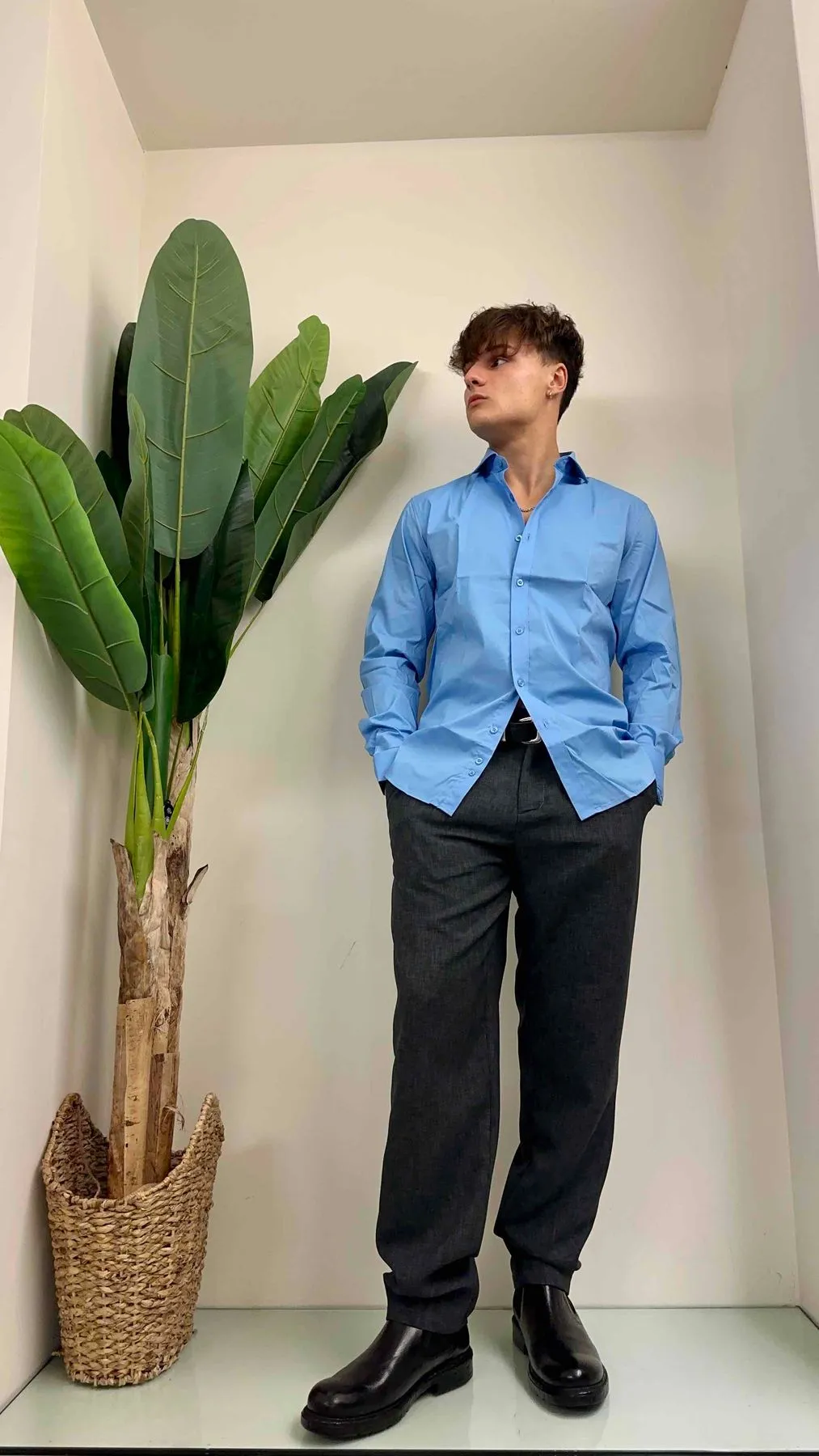 IMPERIAL - C7502C7855 - CAMICIA COTONE COLLO FRANCESE