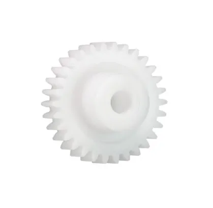 Ingranaggio cilindrico Igus, modulo 3, 34 denti, passo Ø 102mm, semigiunto Ø 32mm, foro Ø 16mm, in Iguform S270