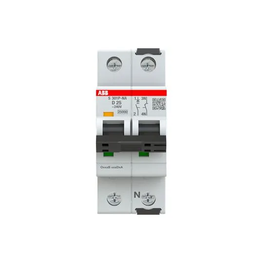 Interruttore magnetotermico ABB 1+N 25A 25 kA, Tipo D