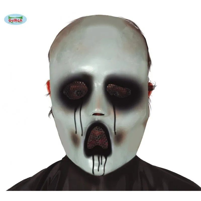 Iron mask in PVC for Halloween, carnival, horror-themed shows and performances, monster face.