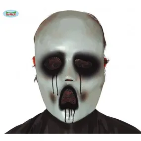 Iron mask in PVC for Halloween, carnival, horror-themed shows and performances, monster face.