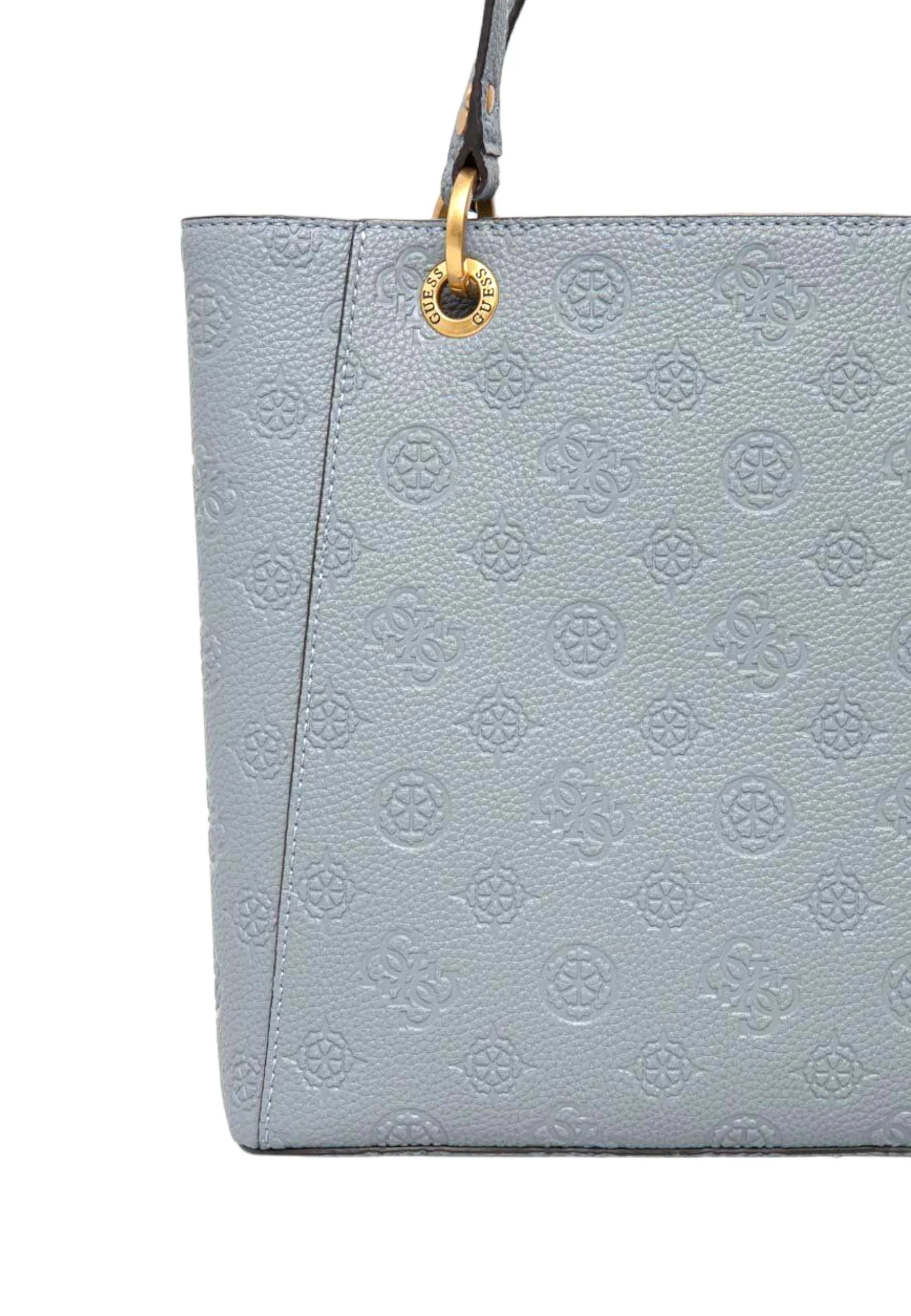 Izzy Peony Borsa Noel Tote Donna Light Denim - GUESS PD920925