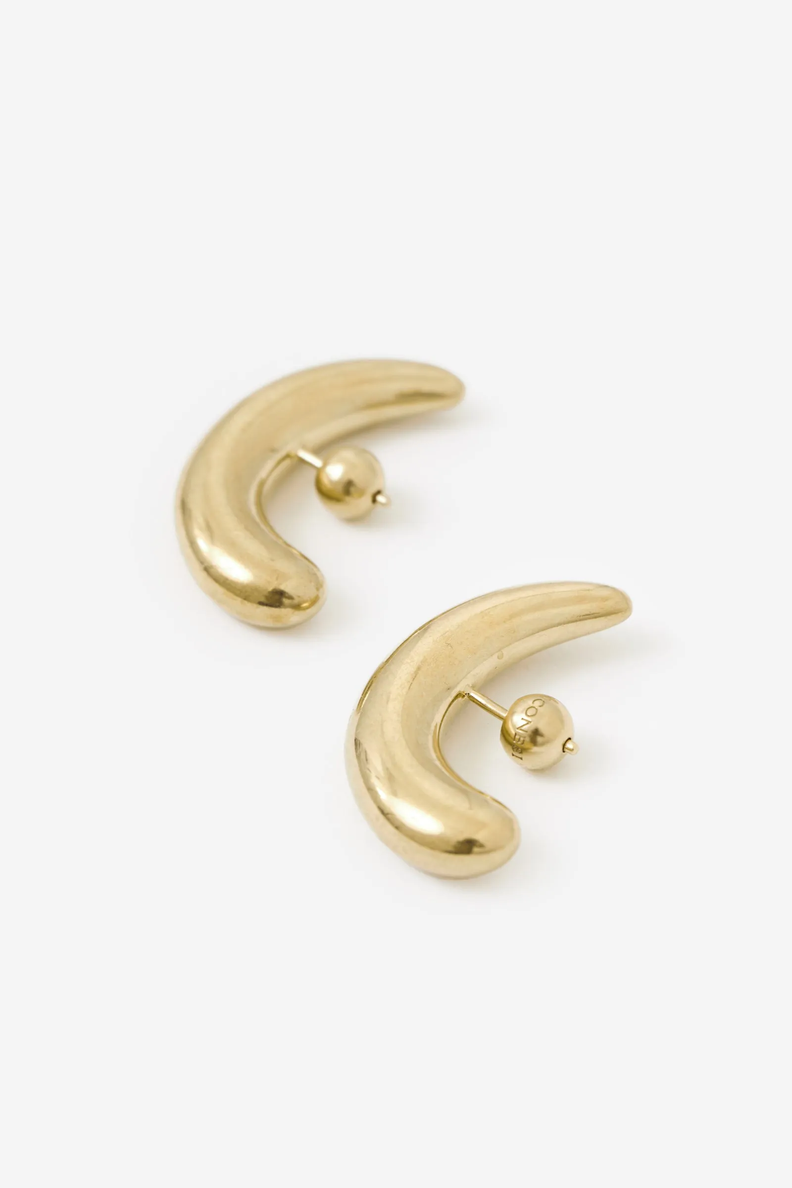Jewelry HALF MOON HOOPS in ottone oro