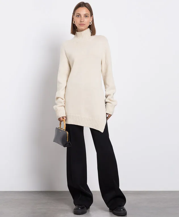 Jil Sander Maglione in lana beige J02GP0139J14513