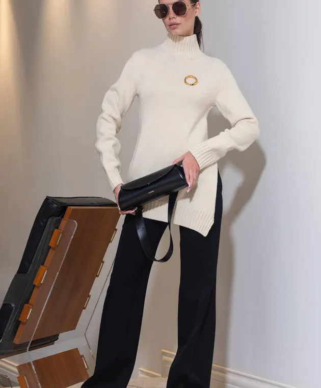 Jil Sander Maglione in lana beige J02GP0139J14513