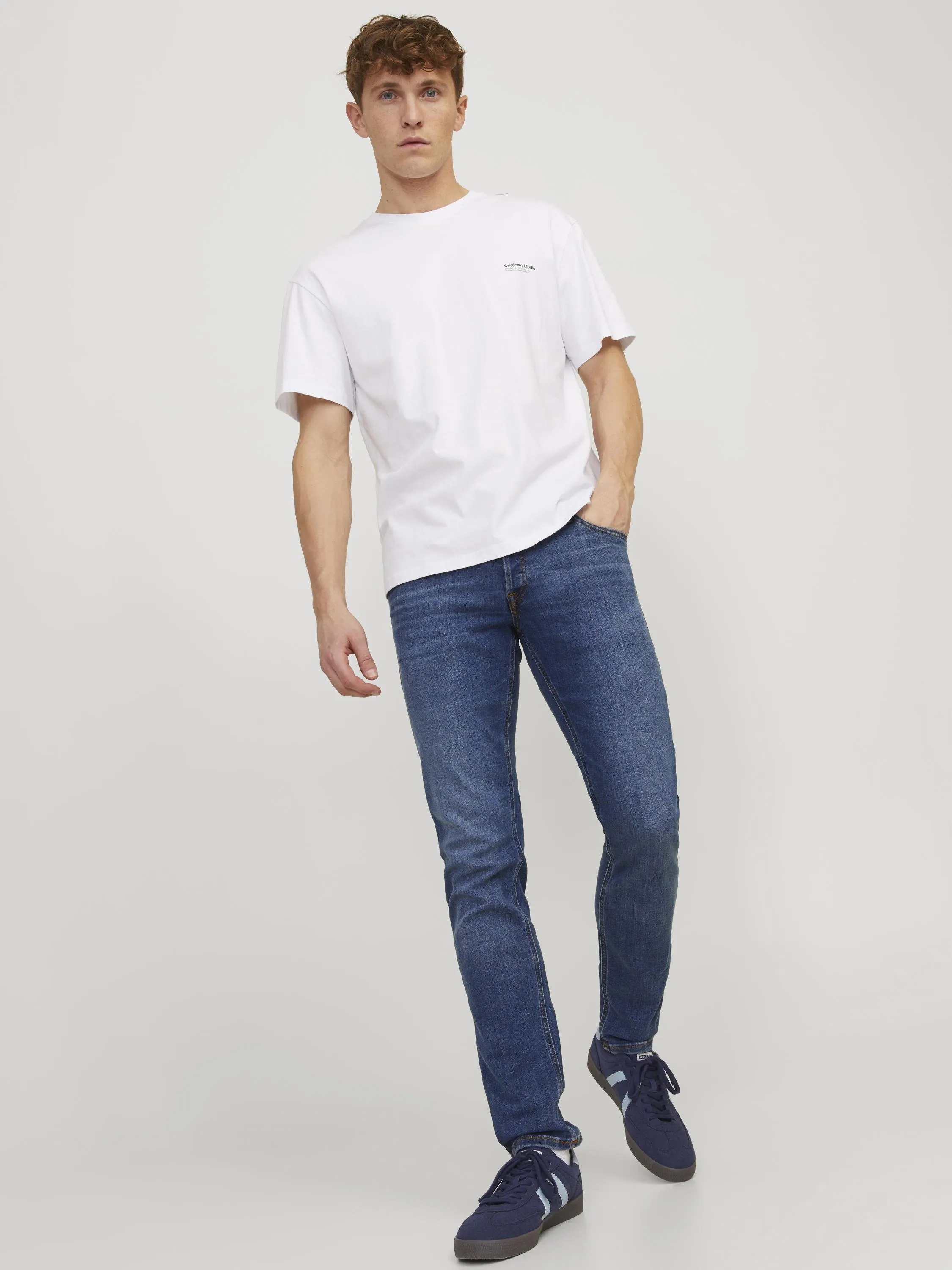 JJIGLENN JJORIGINAL - Jeans slim fit