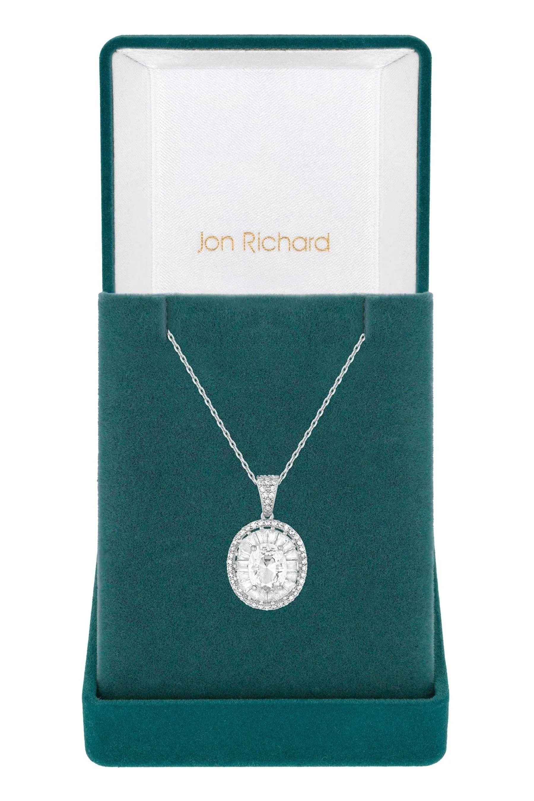 Jon Richard - Zirconia Cubic Pendant Necklace