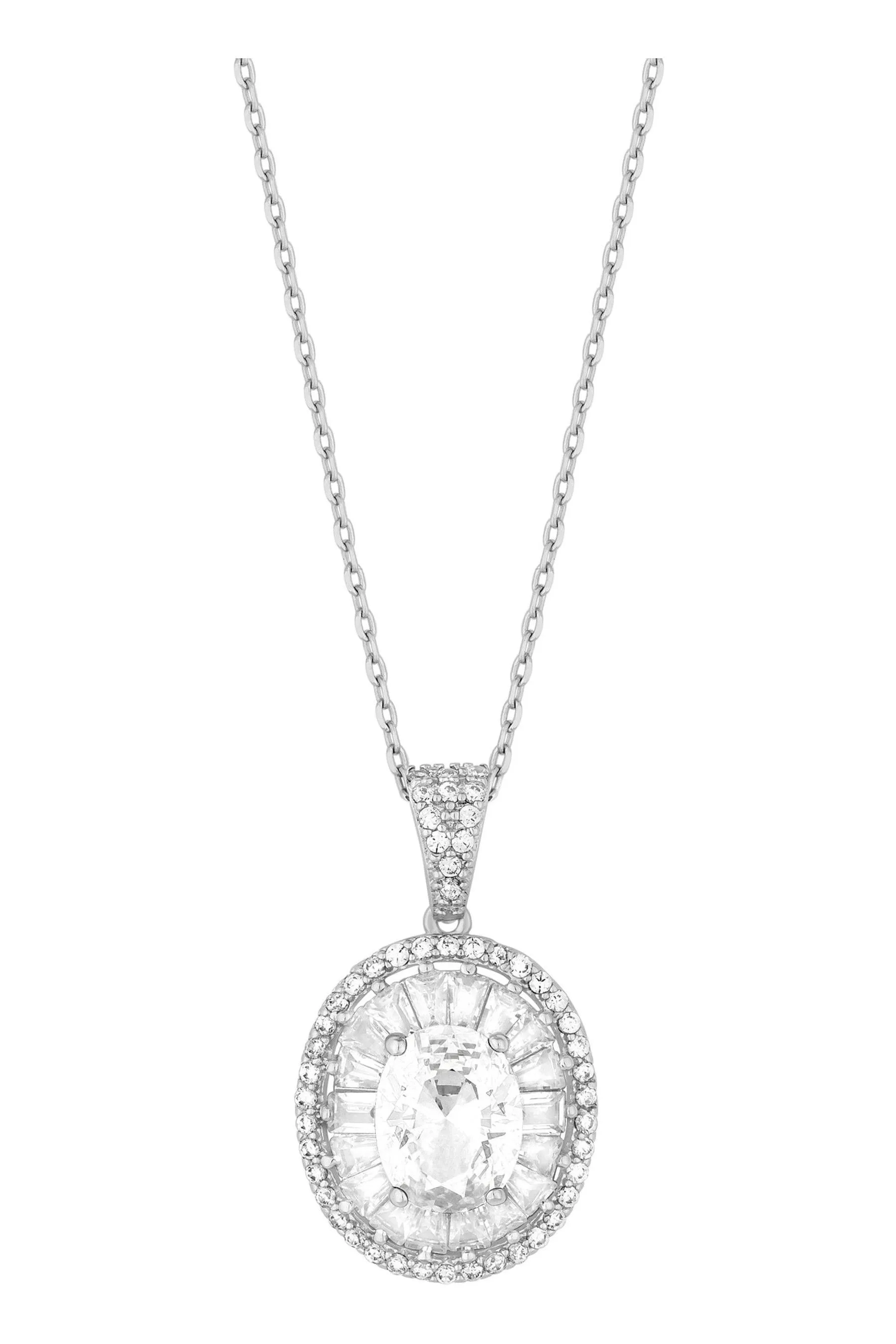 Jon Richard - Zirconia Cubic Pendant Necklace