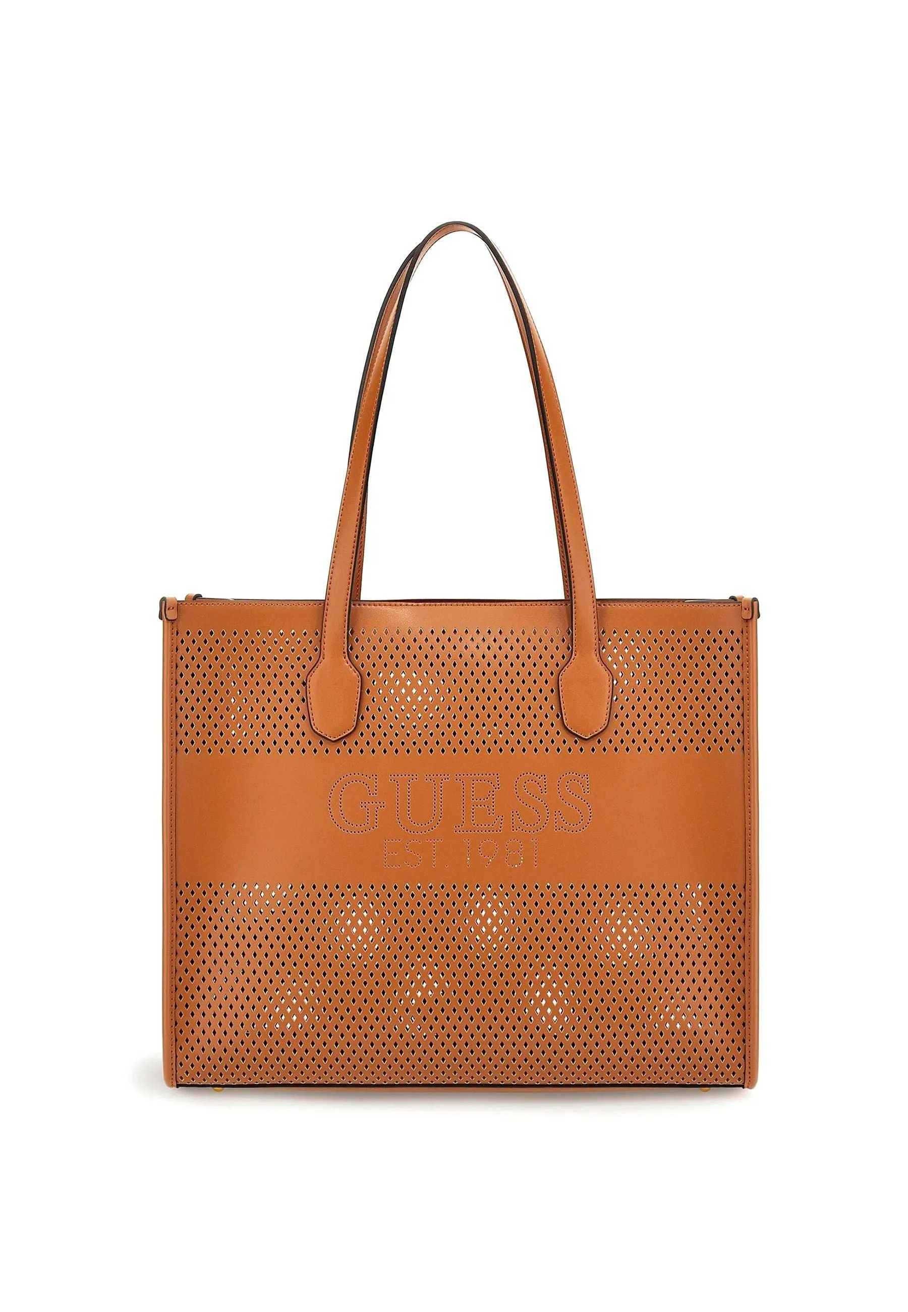 Katey Perf Tote Bag Cognac - GUESS WH876923