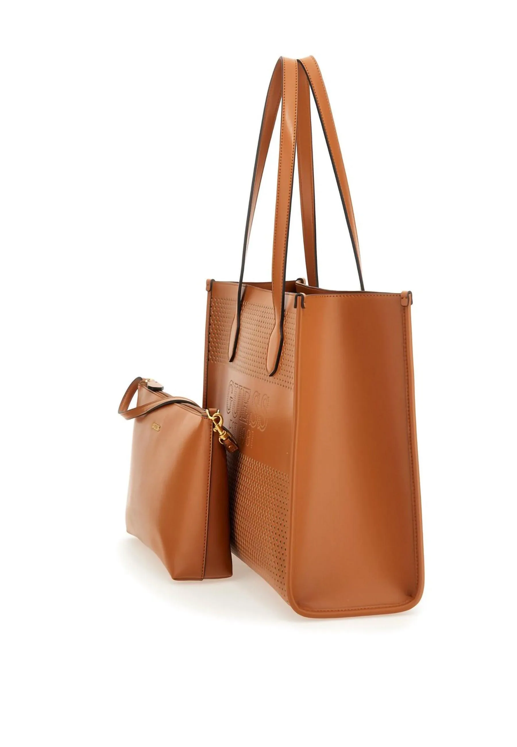 Katey Perf Tote Bag Cognac - GUESS WH876923