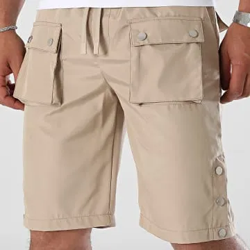 KL-2074 Pantaloncini Cargo marrone chiaro