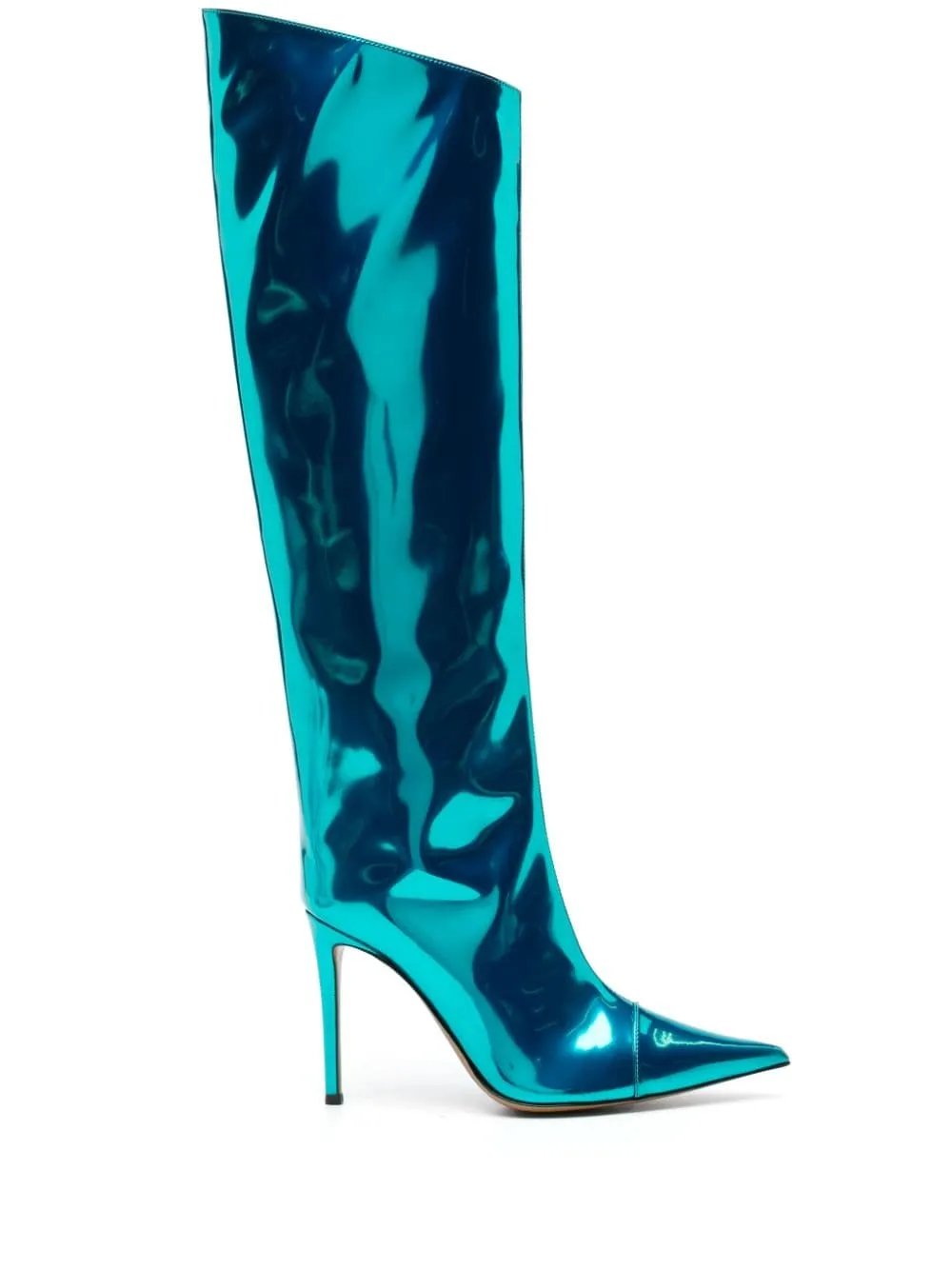 Knee-high boots Alex 105mm in light blue - women