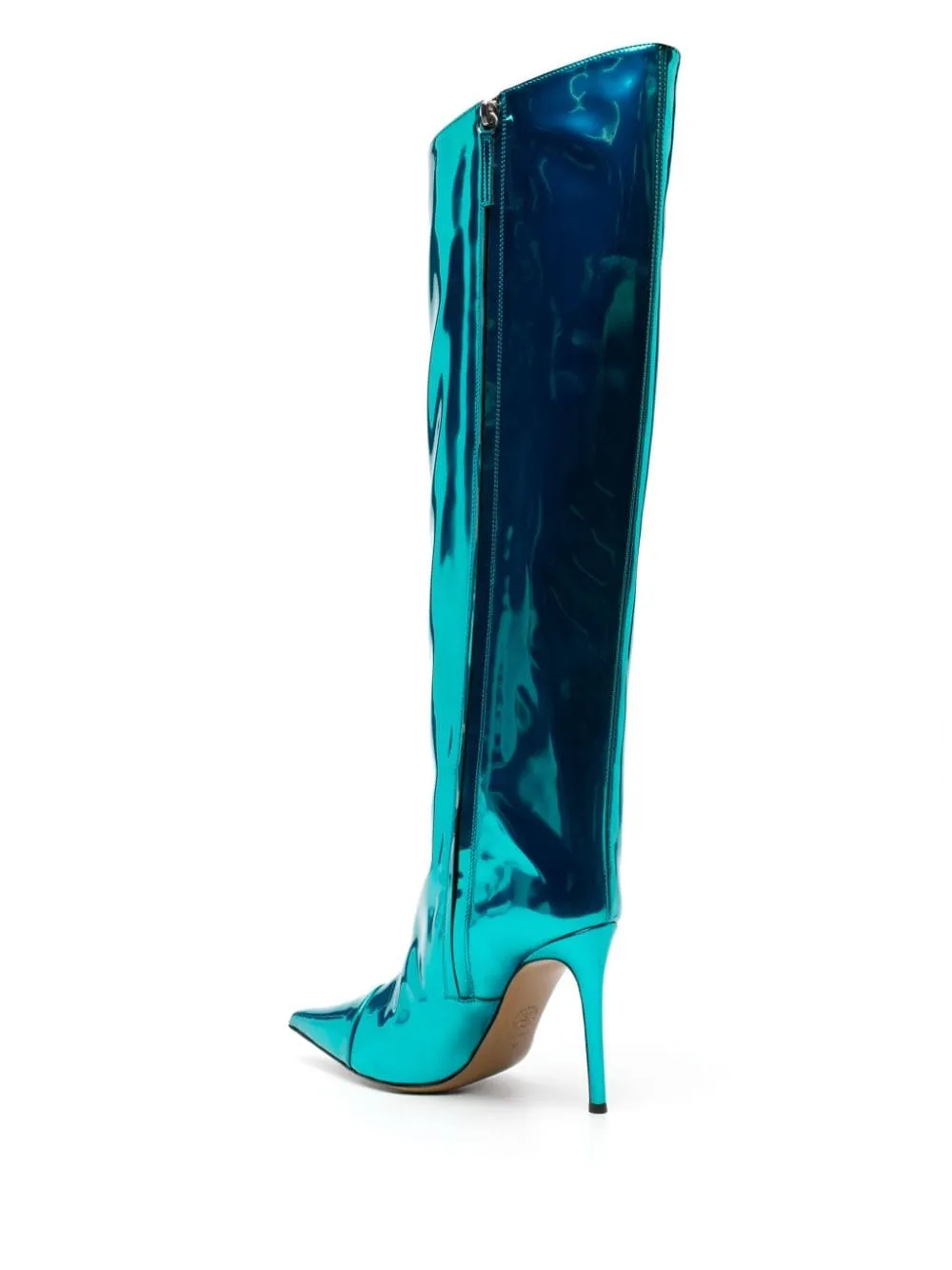 Knee-high boots Alex 105mm in light blue - women
