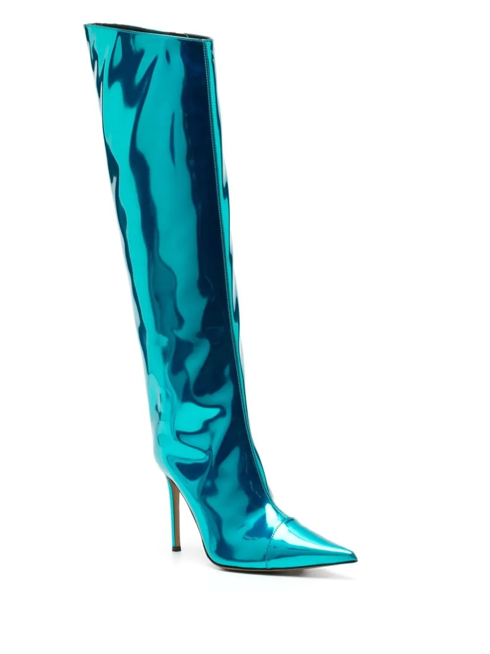 Knee-high boots Alex 105mm in light blue - women