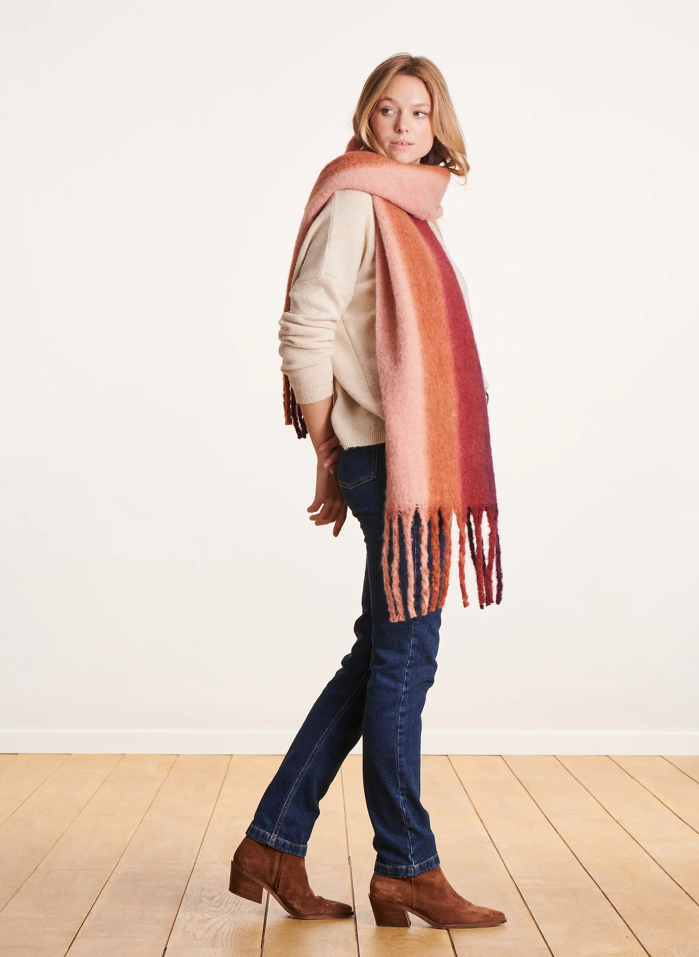  LA FEE MARABOUTEE   Sciarpa in maglia | Marrone