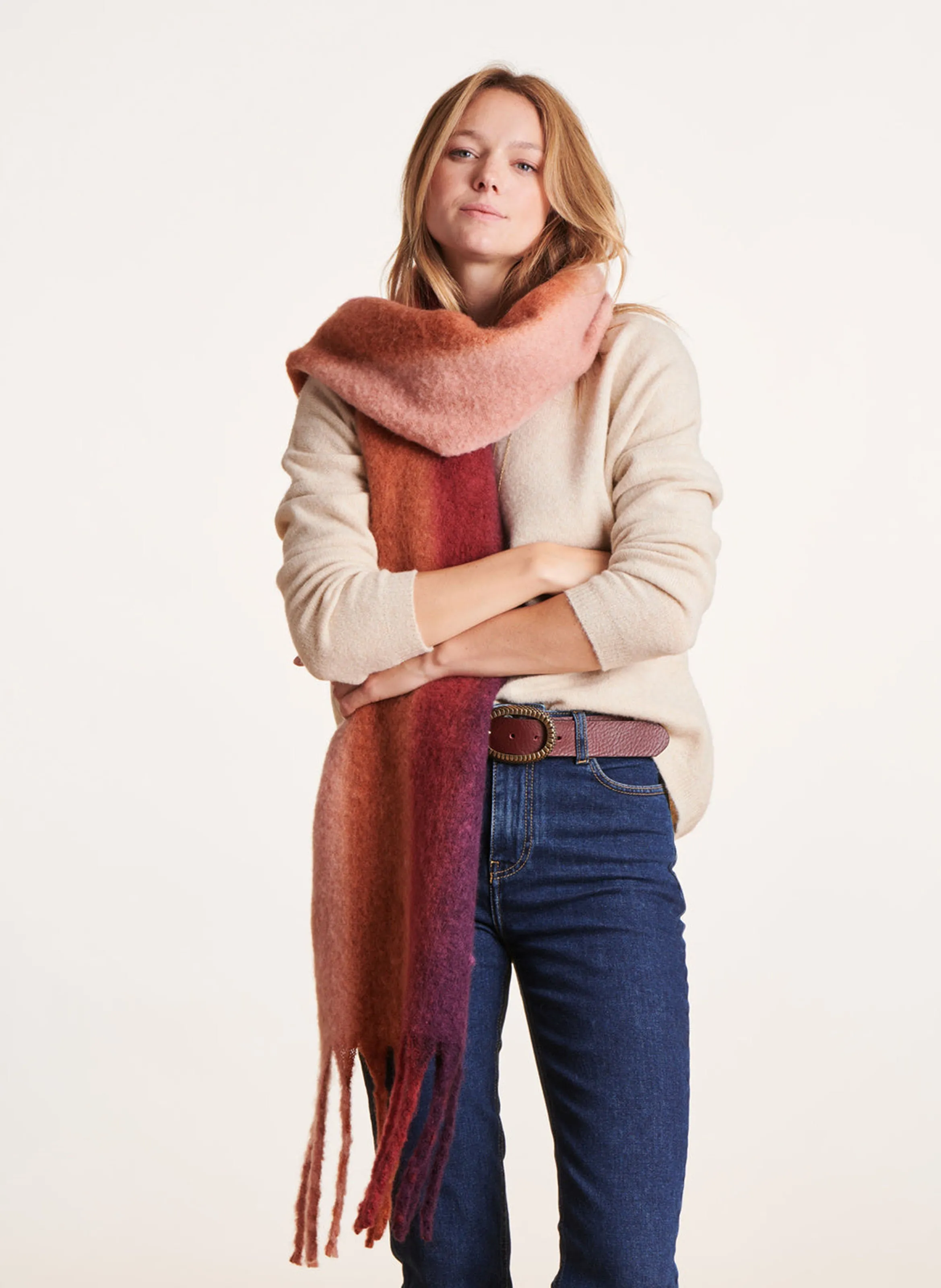  LA FEE MARABOUTEE   Sciarpa in maglia | Marrone