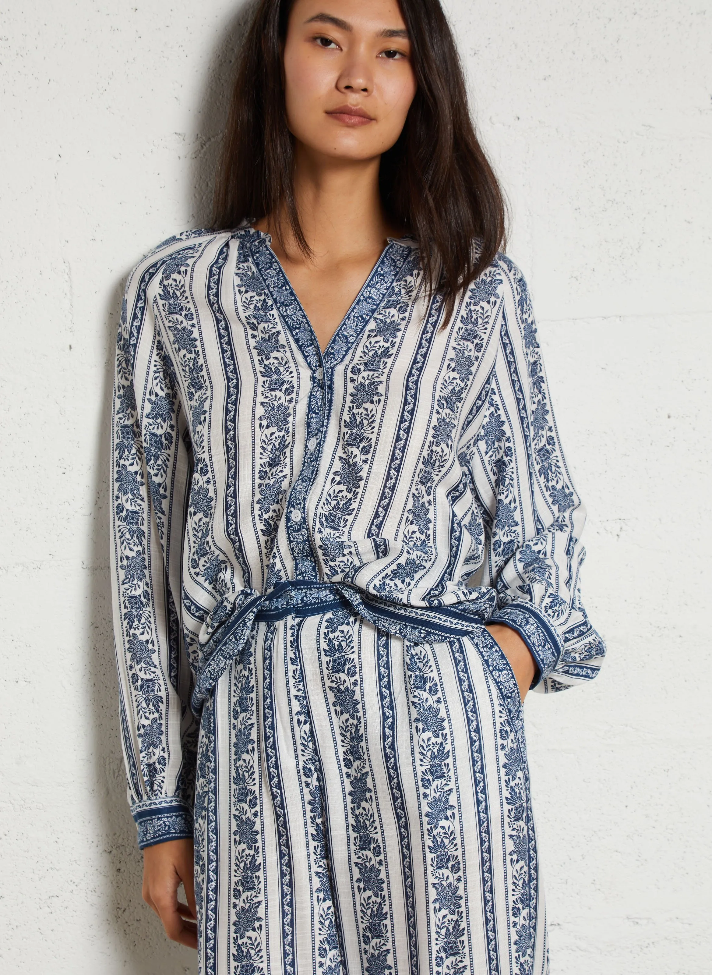  LA PETITE ETOILE   BEATA - Blusa dritta stampata | Blu
