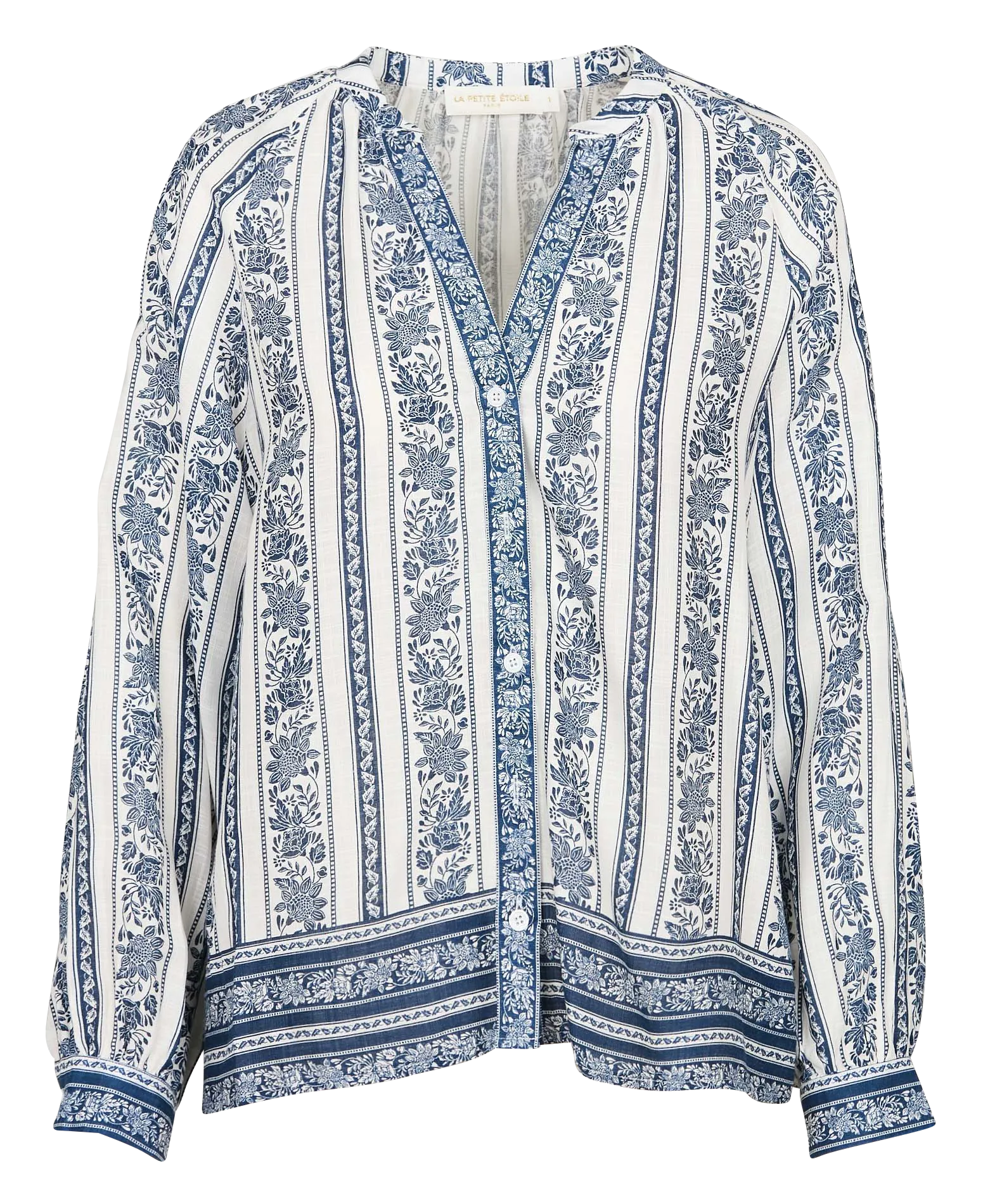  LA PETITE ETOILE   BEATA - Blusa dritta stampata | Blu