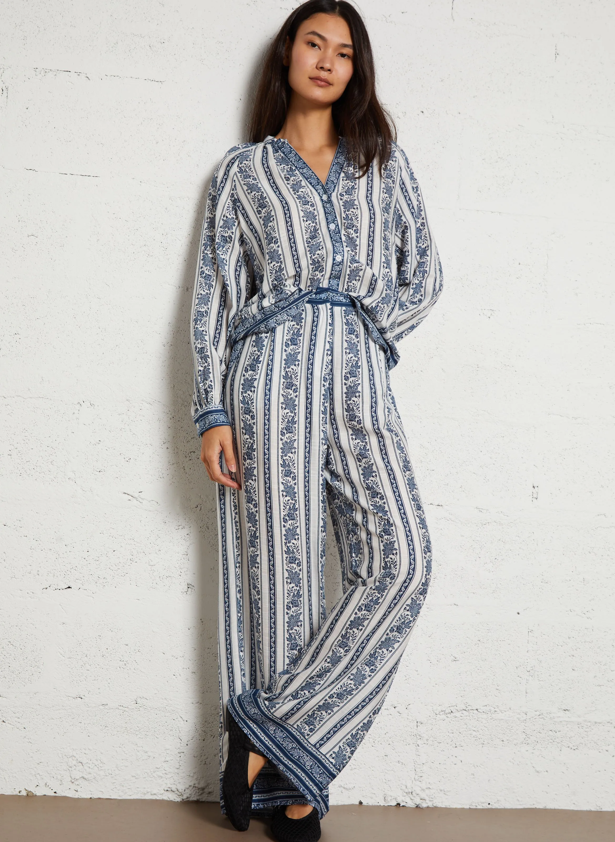  LA PETITE ETOILE   BEATA - Blusa dritta stampata | Blu