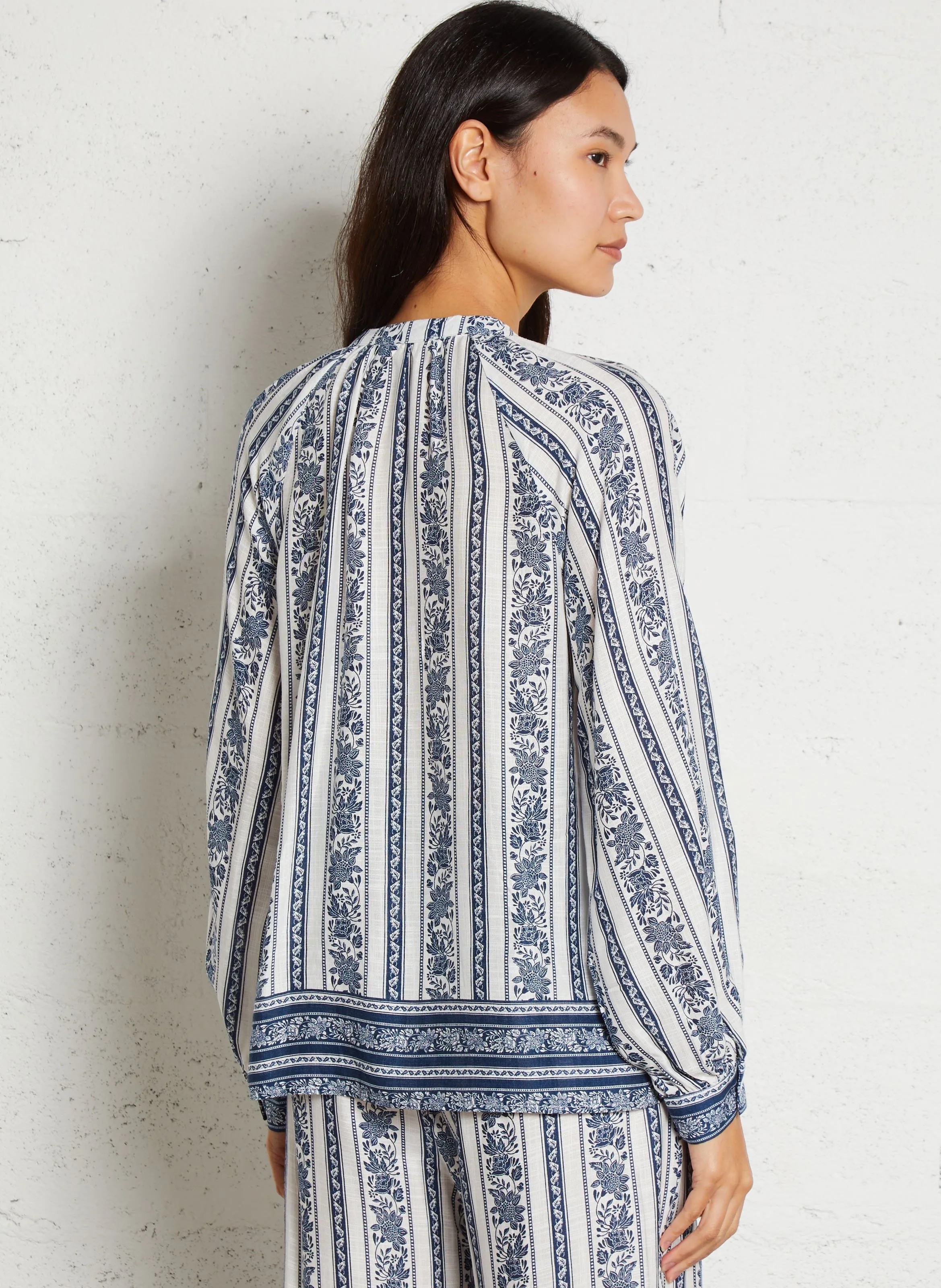  LA PETITE ETOILE   BEATA - Blusa dritta stampata | Blu