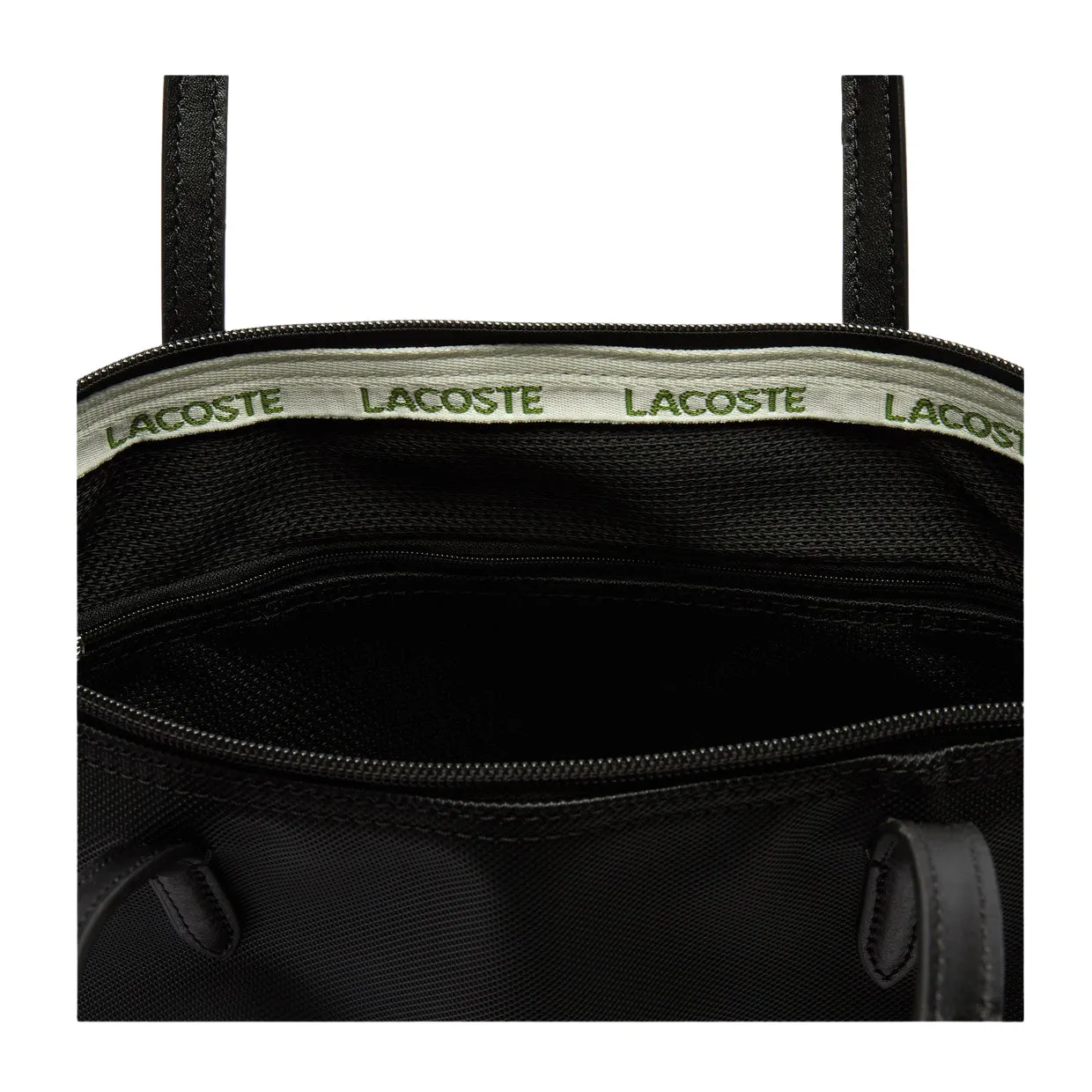 Lacoste small black tote bag