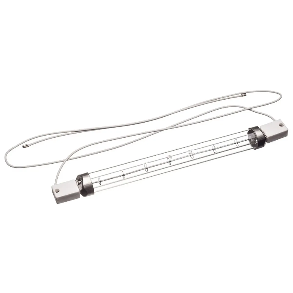 Lampada termica a infrarossi (IR) RS PRO, lunghezza 216 mm, Ø 19mm, 300 W, 230 V, lampada Trasparente da 8000h, con