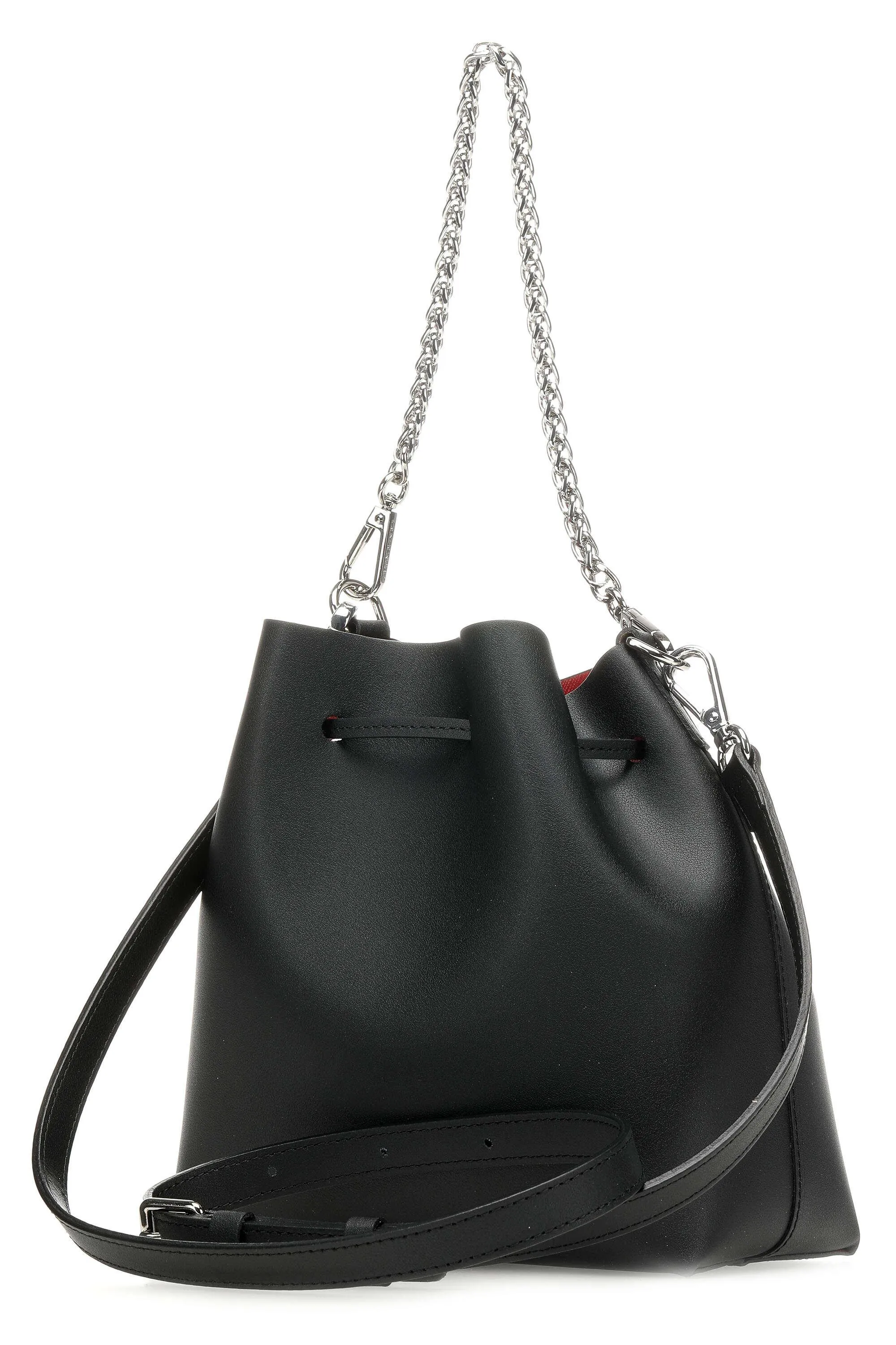  Lancaster Pur & Element City Borsa a secchiello pelle di vacchetta liscia nero  