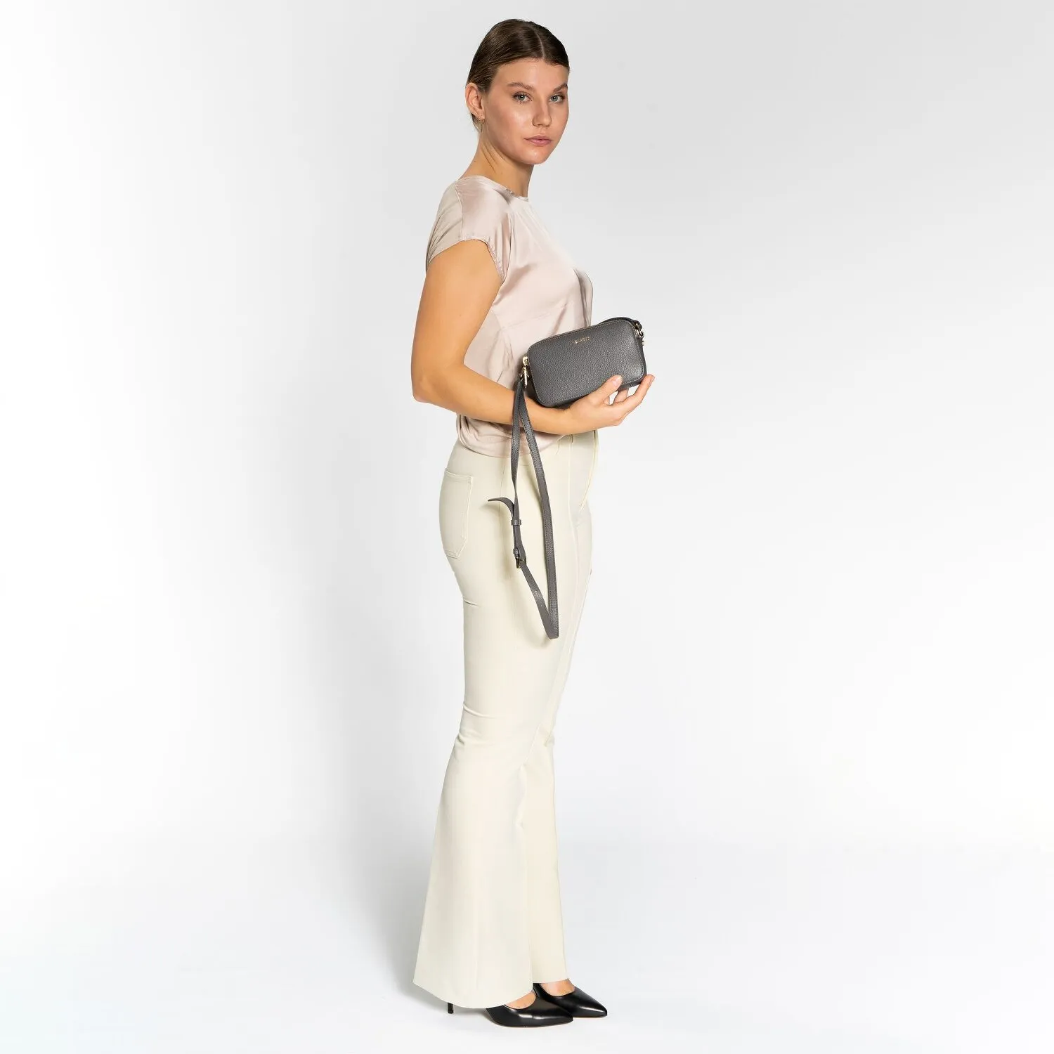 Lazarotti Bologna Leather Shoulder Bag Pelle 18 cm