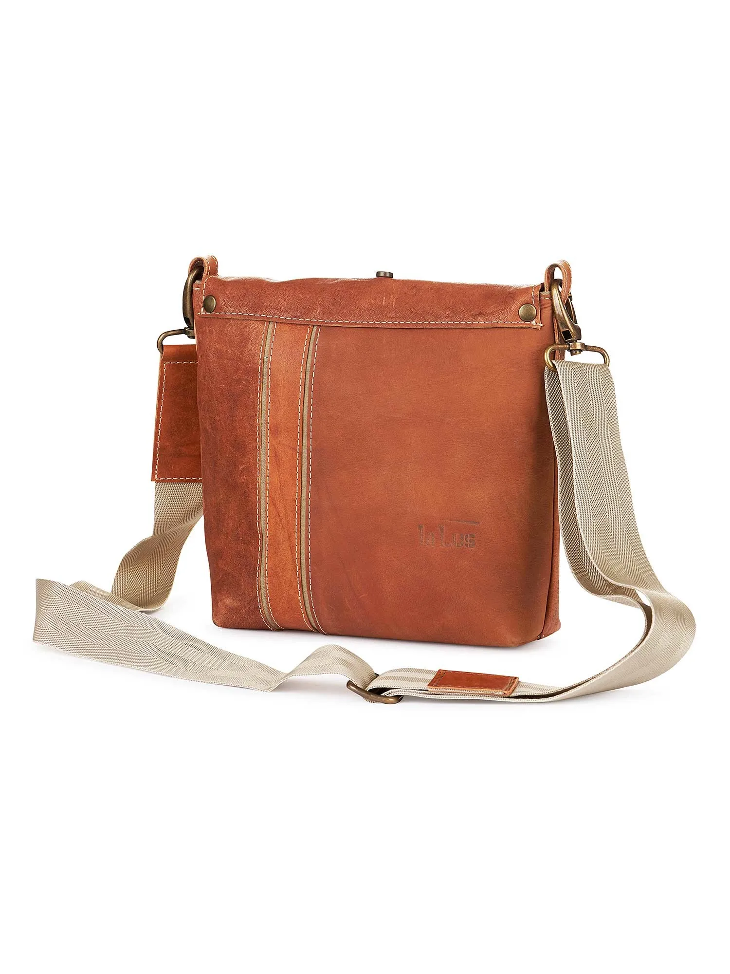 Leather Handbag with Long Adjustable Shoulder Strap