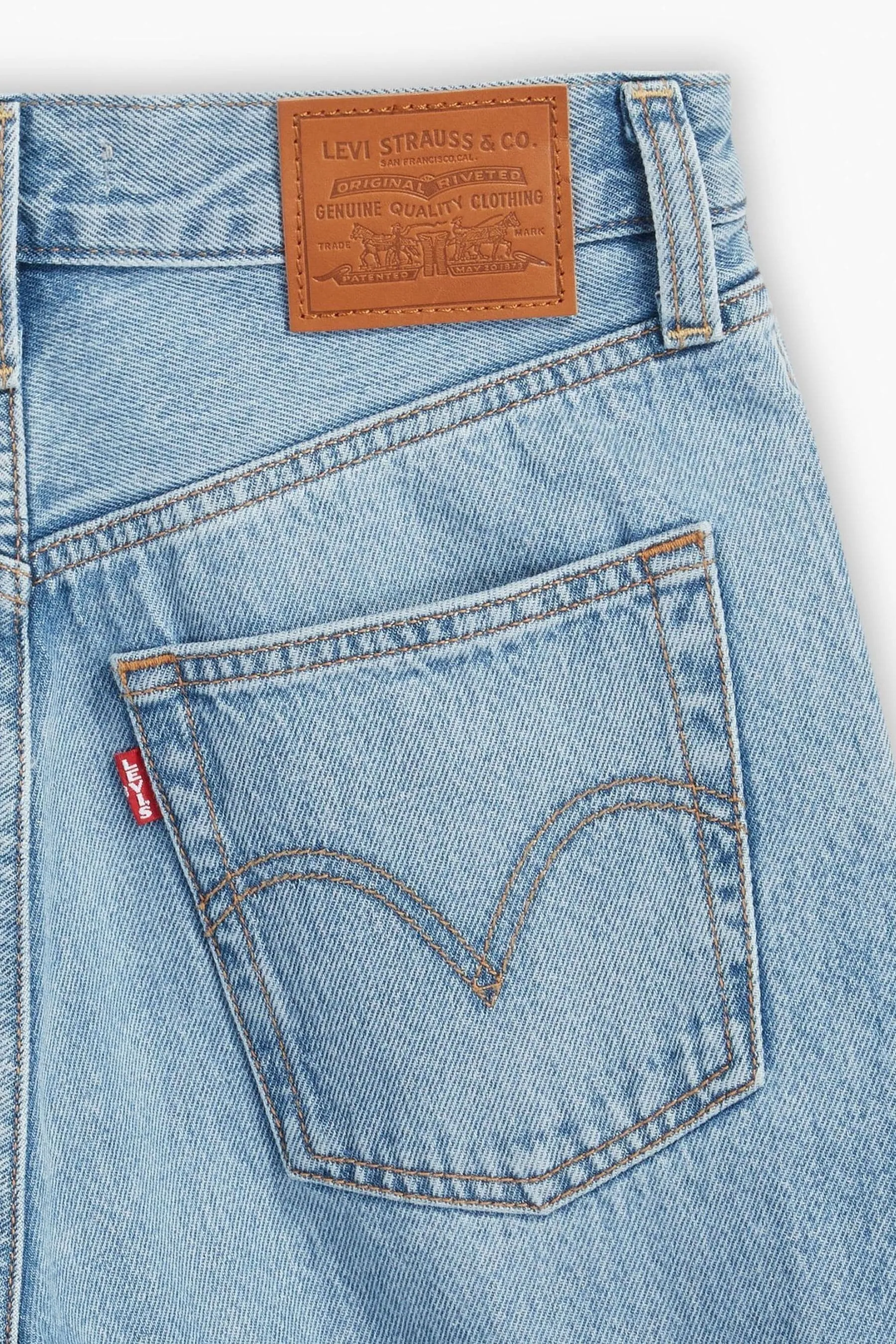 Levi's® Ribcage Gamba Larga 100% Cotone Jeans    