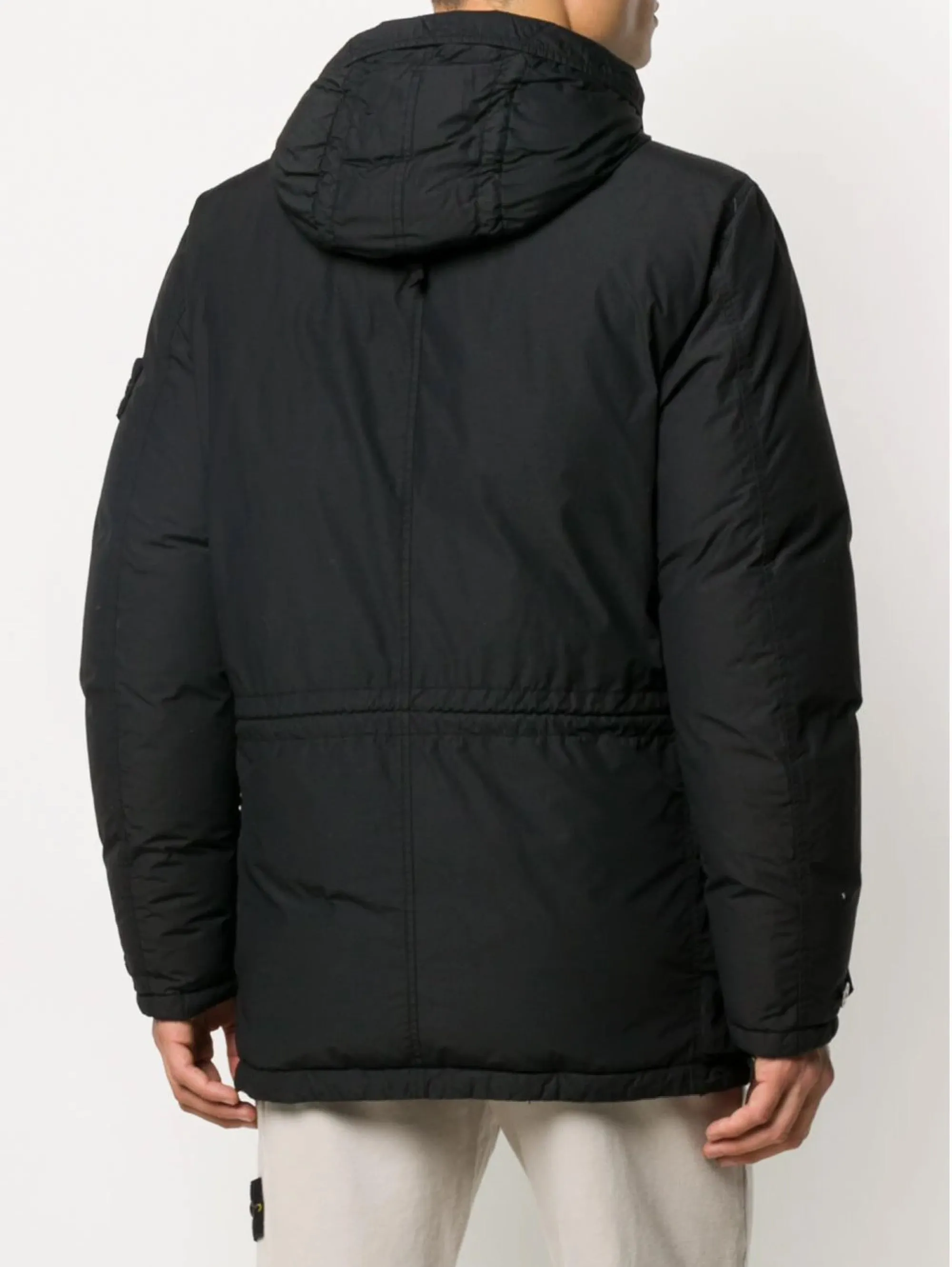 Lightweight fabric hooded jacket - Blue